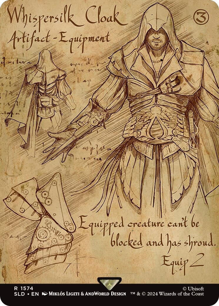 Image for Whispersilk Cloak (1574) (SLD) - Magic: The Gathering