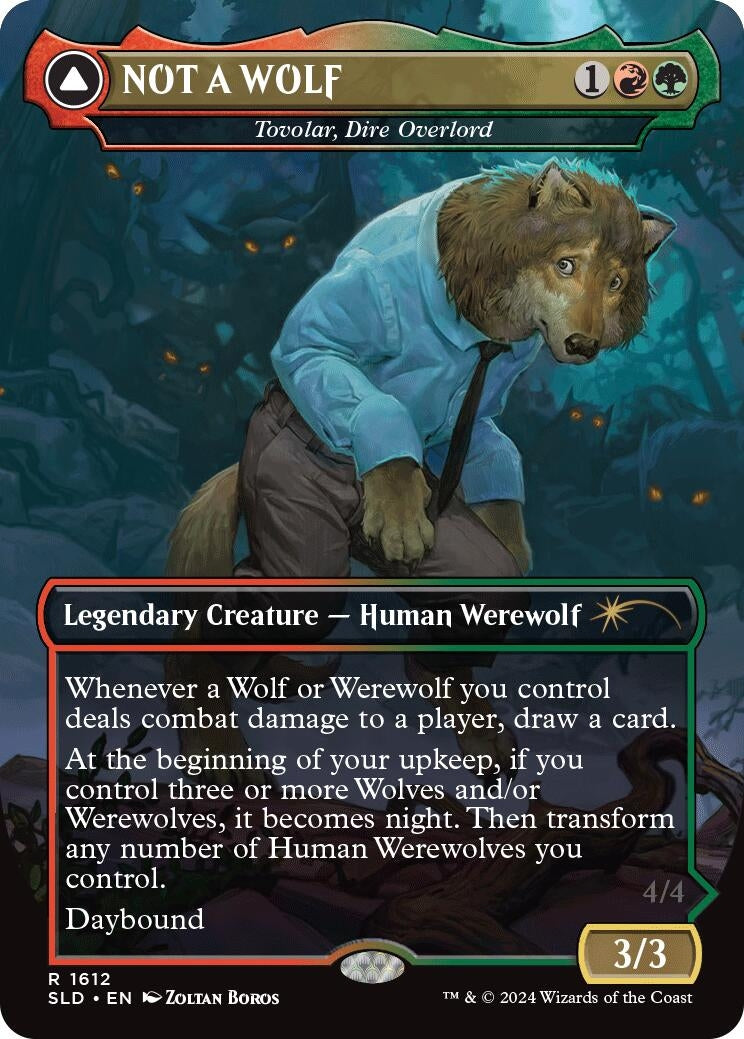 Image for NOT A WOLF - Tovolar, Dire Overlord (1612) (SLD) - Magic: The Gathering