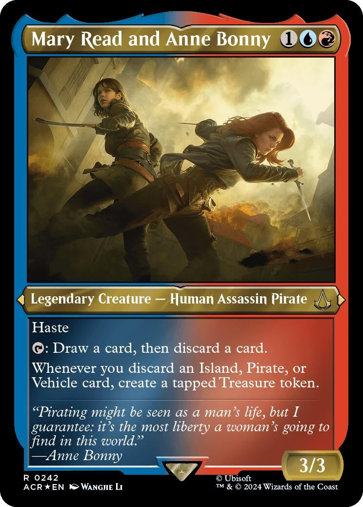 Image for Mary Read and Anne Bonny (Foil Etched) (242) (ACR) - Magic: The Gathering