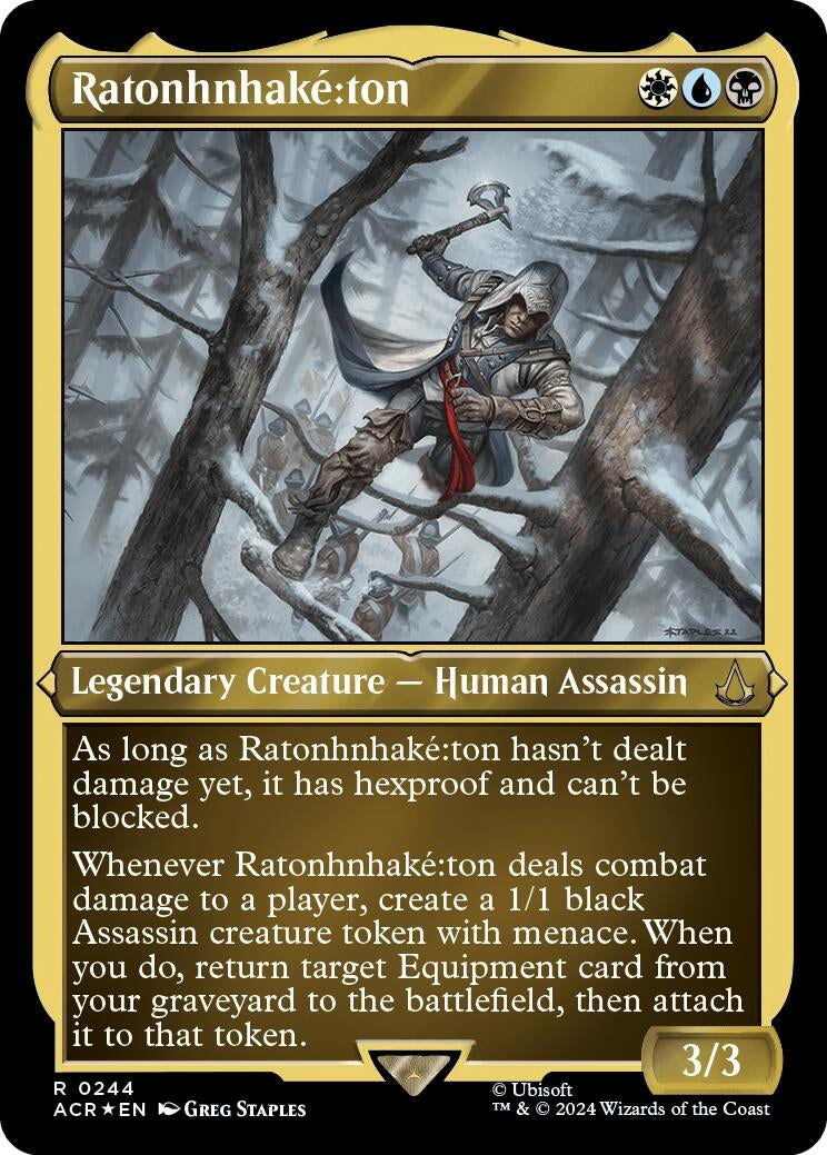 Image for Ratonhnhake:ton (Foil Etched) (244) (ACR) - Magic: The Gathering