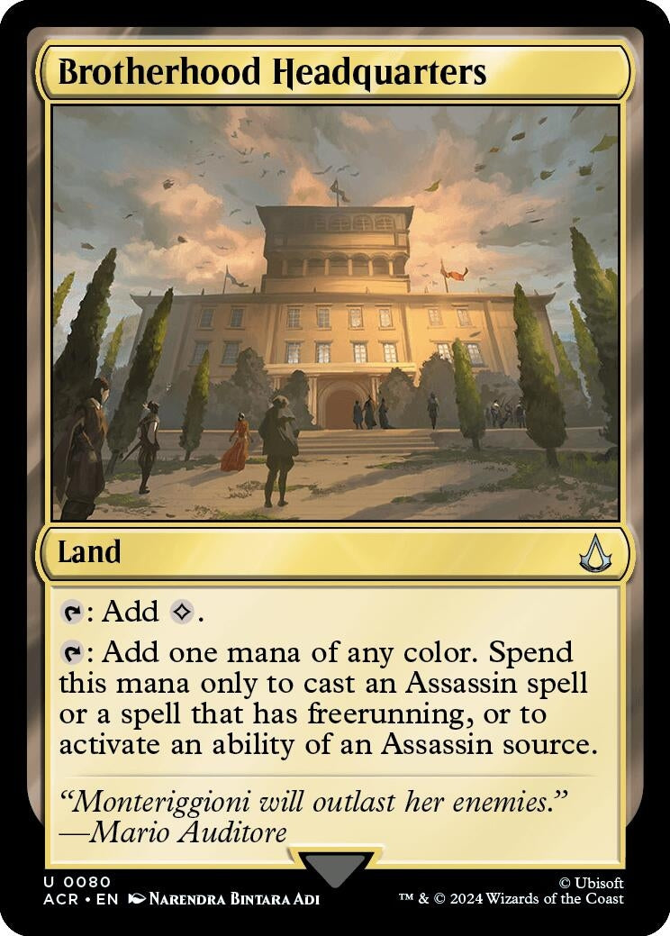 Image for Brotherhood Headquarters (80) (ACR) - Magic: The Gathering