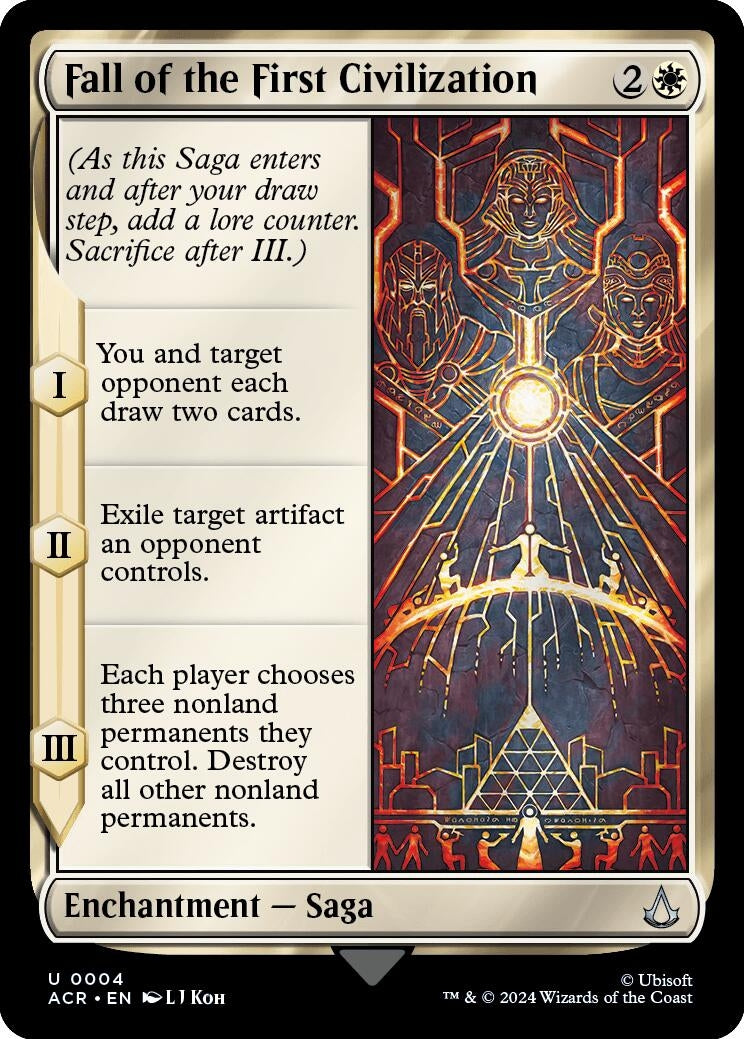 Image for Fall of the First Civilization (4) (ACR) - Magic: The Gathering