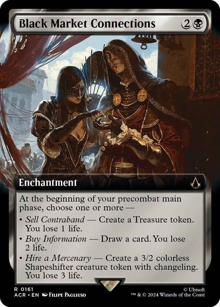 Image for Black Market Connections (Extended Art) (161) (ACR) - Magic: The Gathering