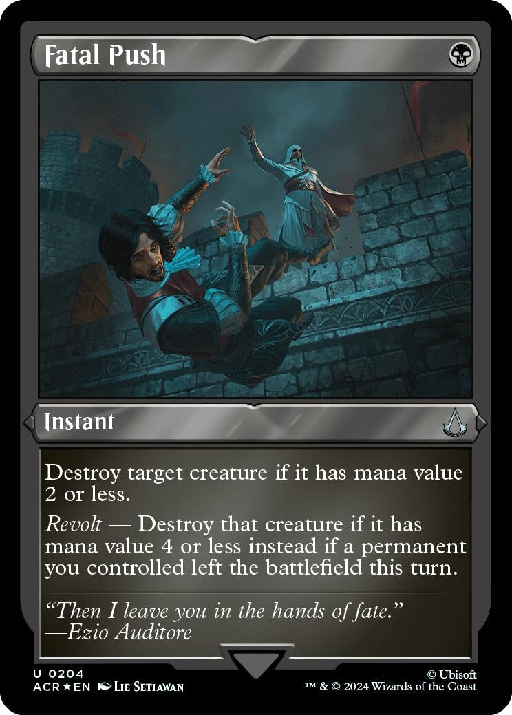 Image for Fatal Push (Foil Etched) (204) (ACR) - Magic: The Gathering