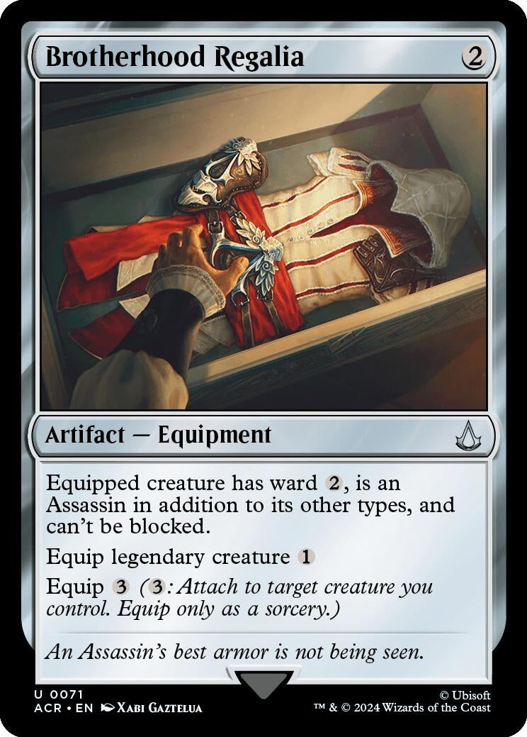 Image for Brotherhood Regalia (71) (ACR) - Magic: The Gathering