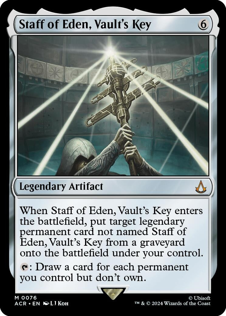 Image for Staff of Eden, Vault's Key (76) (ACR) - Magic: The Gathering