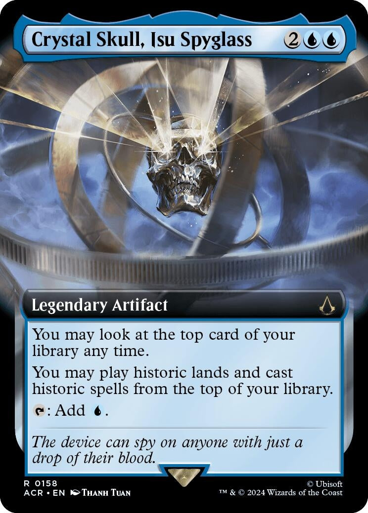 Image for Crystal Skull, Isu Spyglass (Extended Art) (158) (ACR) - Magic: The Gathering