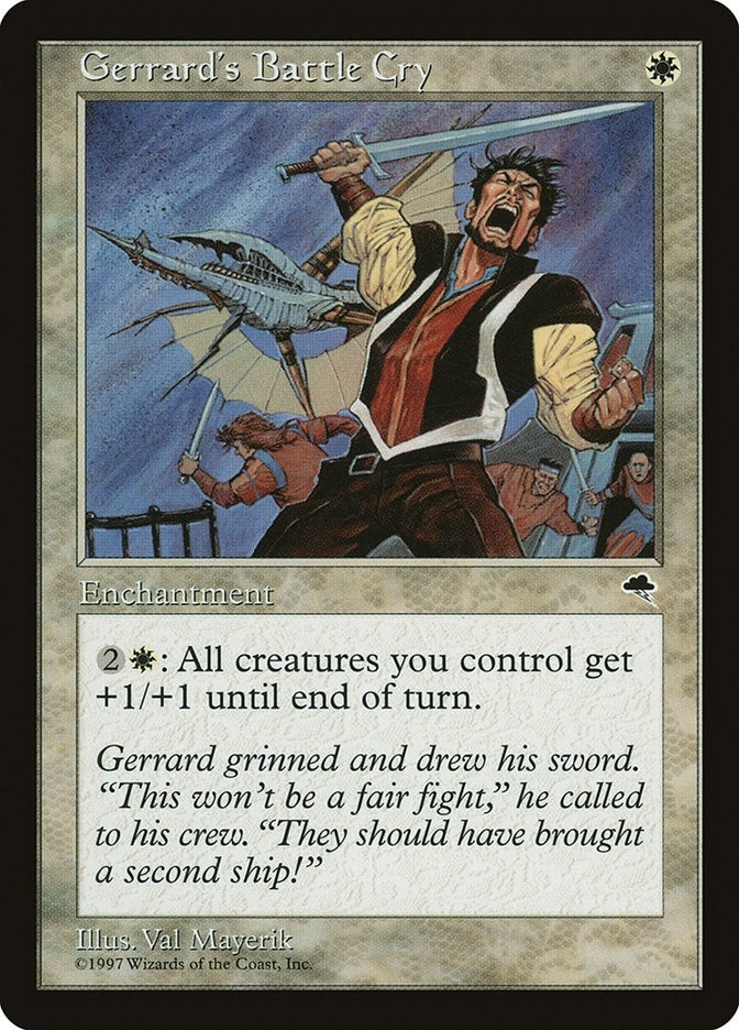 Image for Gerrard's Battle Cry (21) (TMP) - Magic: The Gathering