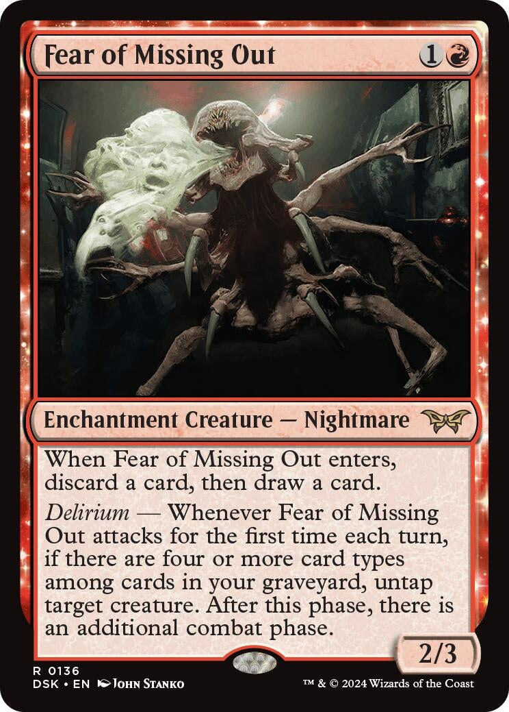 Image for Fear of Missing Out (136) (DSK) - Magic: The Gathering