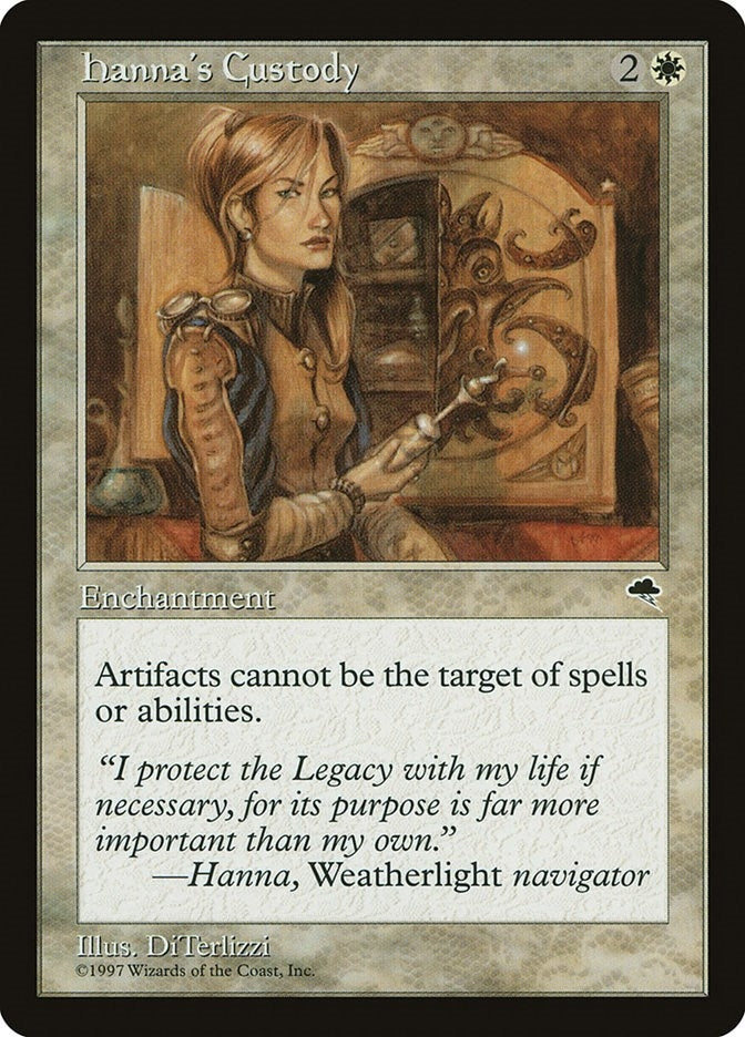 Image for Hanna's Custody (22) (TMP) - Magic: The Gathering