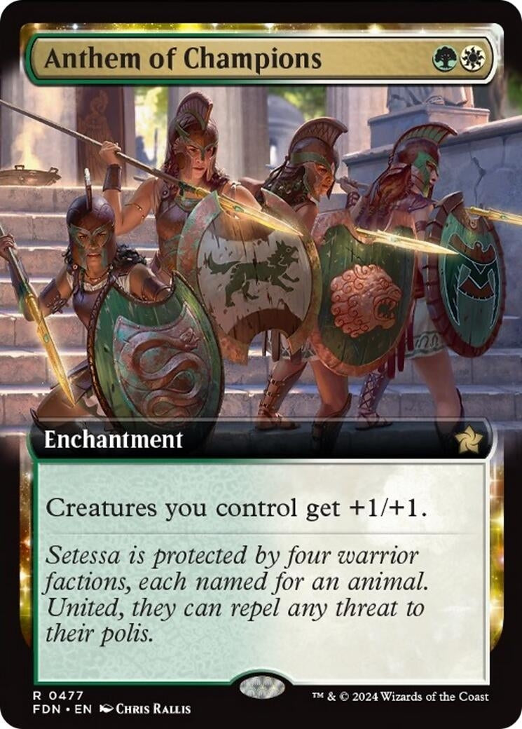 Image for Anthem of Champions (Extended Art) (477) (FDN) - Magic: The Gathering