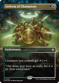 Image for Anthem of Champions (Borderless) (Mana Foil) (405) (FDN) - Magic: The Gathering