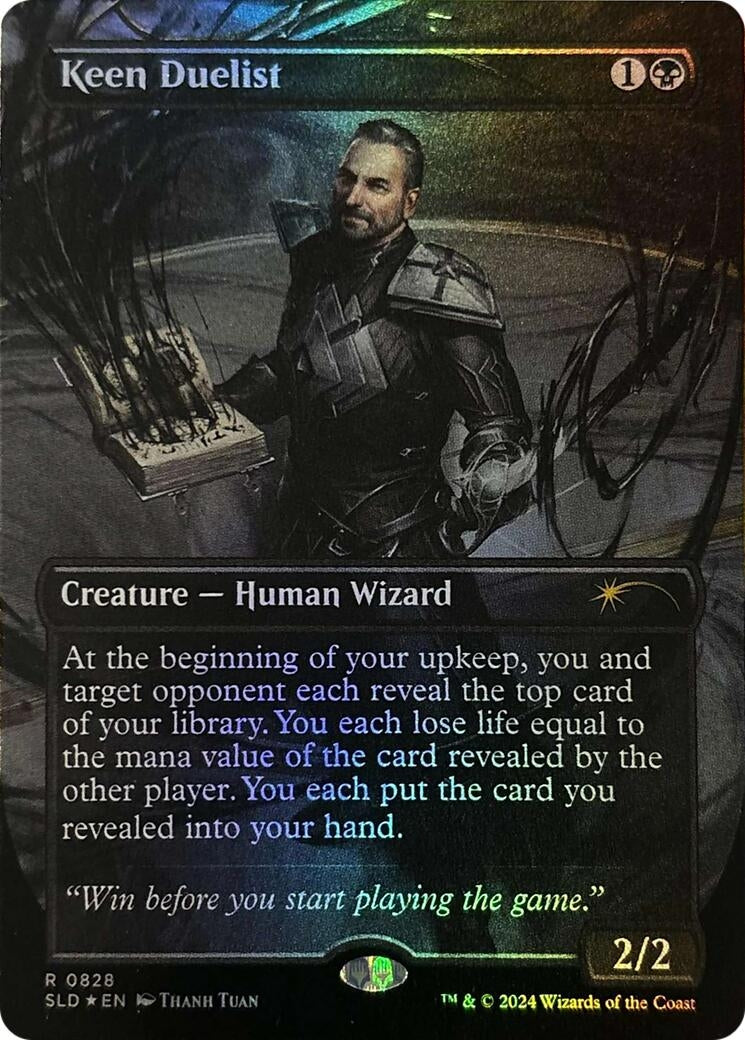Image for Keen Duelist (Rainbow Foil) (828) (SLD) - Magic: The Gathering