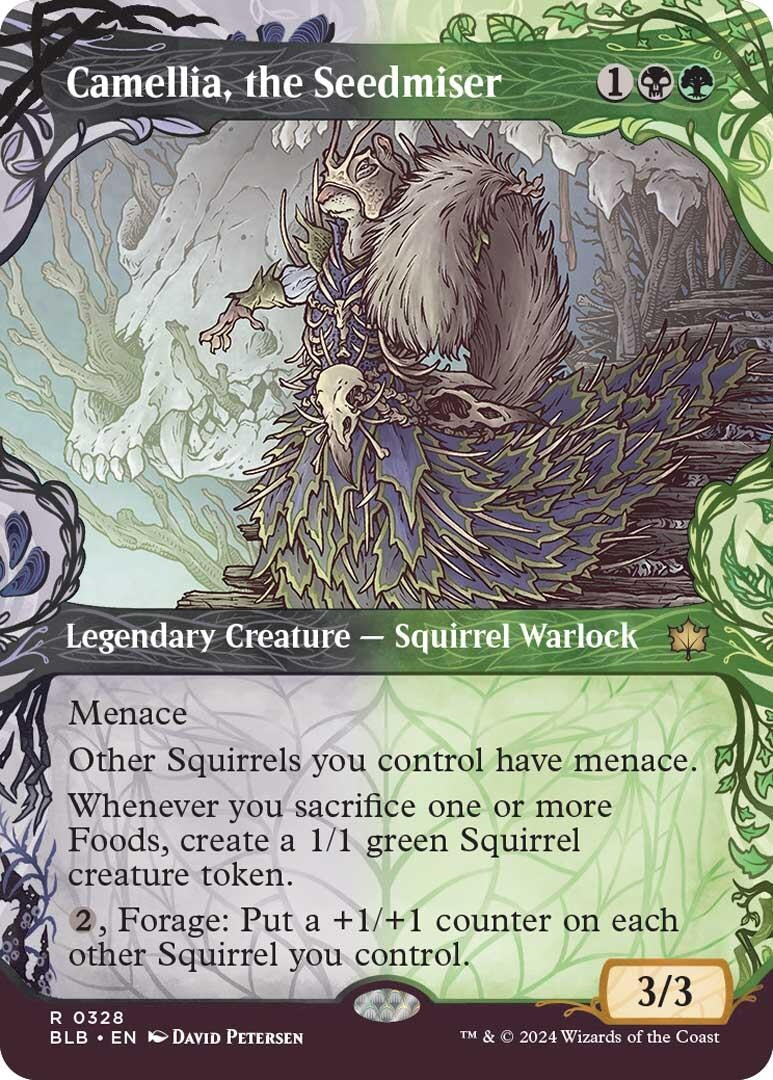 Image for Camellia, the Seedmiser (Showcase) (328) (BLB) - Magic: The Gathering