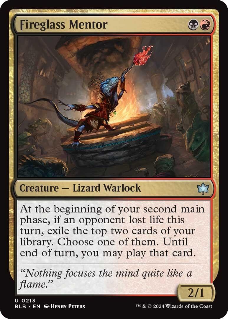 Image for Fireglass Mentor (213) (BLB) - Magic: The Gathering