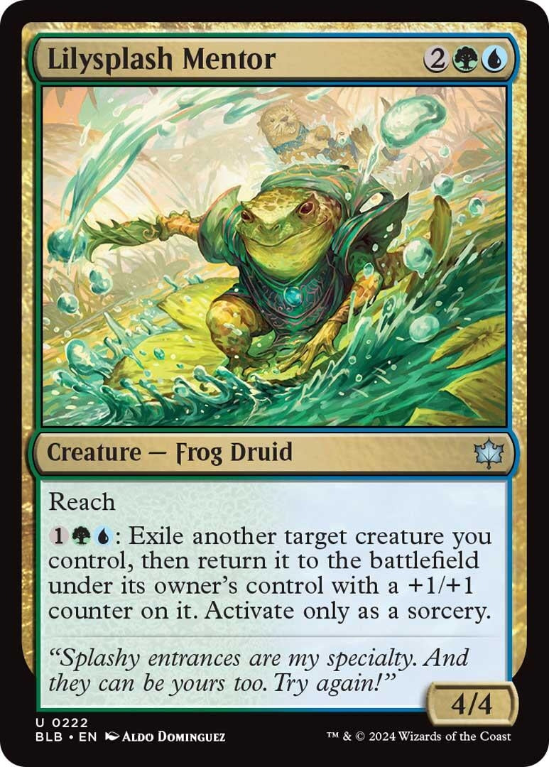 Image for Lilysplash Mentor (222) (BLB) - Magic: The Gathering