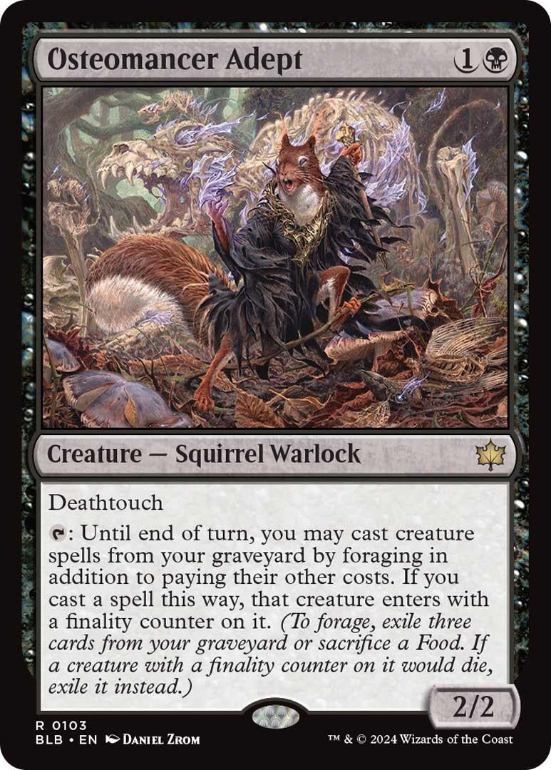Image for Osteomancer Adept (103) (BLB) - Magic: The Gathering