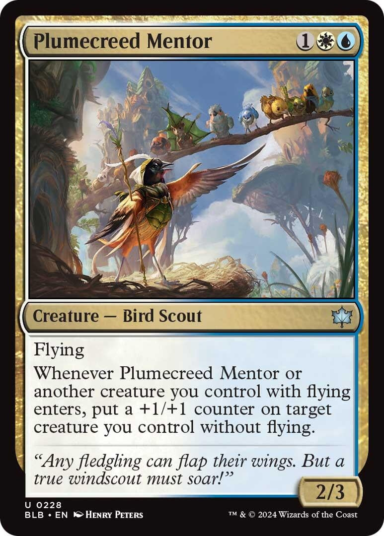 Image for Plumecreed Mentor (228) (BLB) - Magic: The Gathering