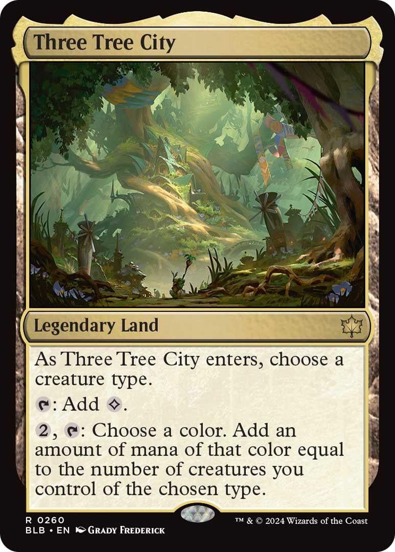 Image for Three Tree City (260) (BLB) - Magic: The Gathering