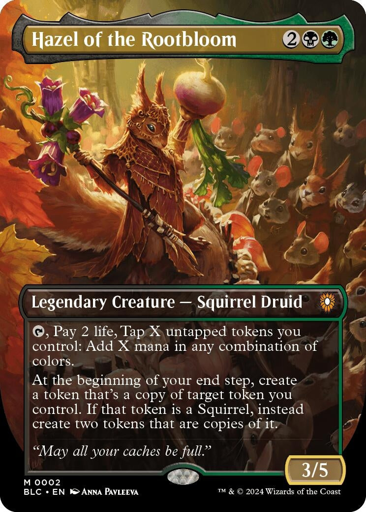 Image for Hazel of the Rootbloom (Borderless) (2) (BLC) - Magic: The Gathering