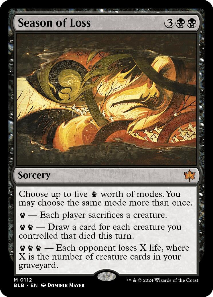 Image for Season of Loss (112) (BLB) - Magic: The Gathering
