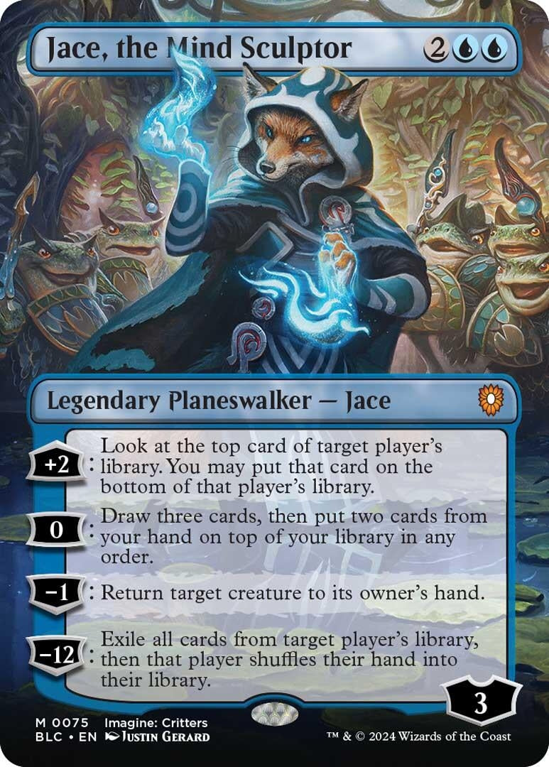 Image for Jace, the Mind Sculptor (Borderless) (75) (BLC) - Magic: The Gathering