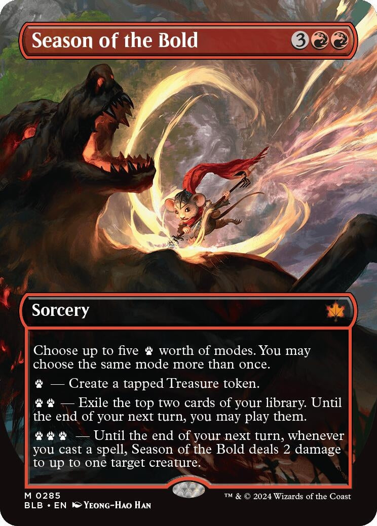 Image for Season of the Bold (Borderless) (285) (BLB) - Magic: The Gathering