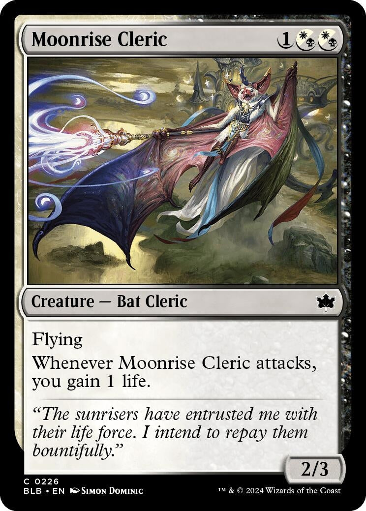 Image for Moonrise Cleric (226) (BLB) - Magic: The Gathering