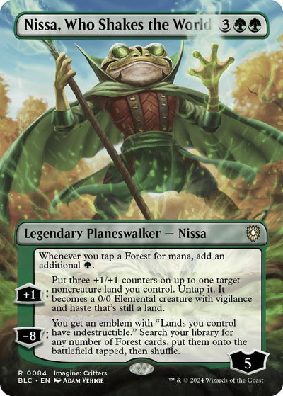 Nissa, Who Shakes the World (Borderless) (84) (BLC)