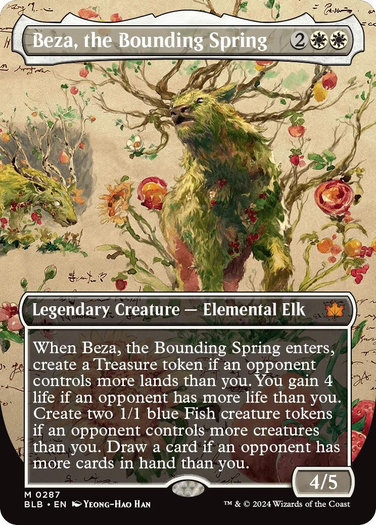 Image for Beza, the Bounding Spring (Borderless) (287) (BLB) - Magic: The Gathering