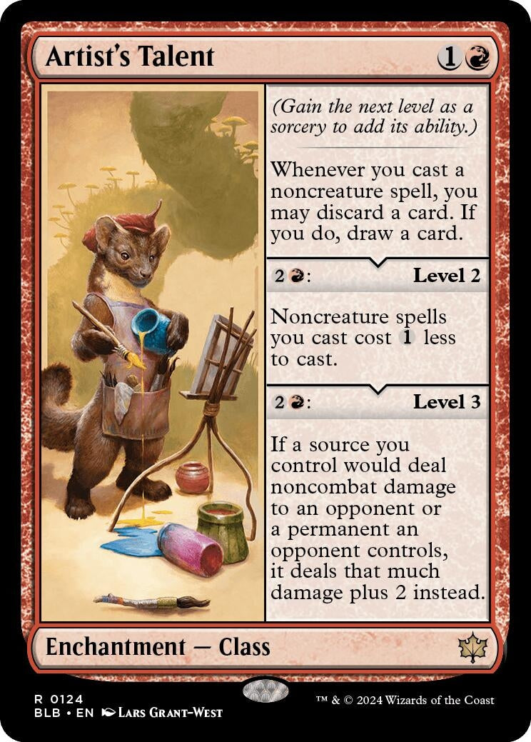 Image for Artist's Talent (124) (BLB) - Magic: The Gathering