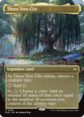 Image for Three Tree City (Borderless) (0338) (338) (BLB) - Magic: The Gathering