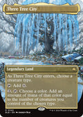 Image for Three Tree City (Borderless) (0340) (340) (BLB) - Magic: The Gathering