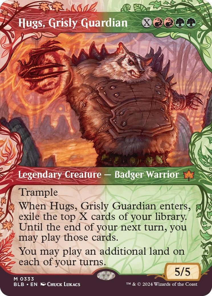 Image for Hugs, Grisly Guardian (Showcase) (333) (BLB) - Magic: The Gathering