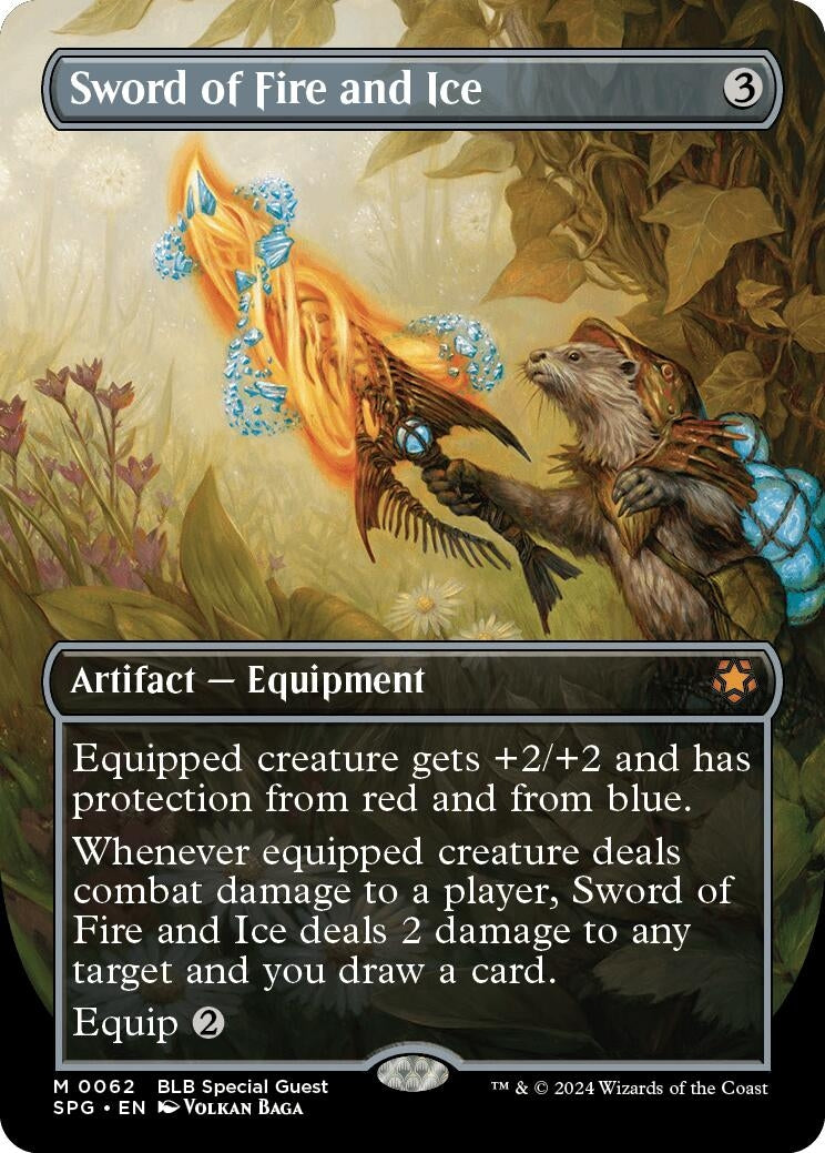 Image for Sword of Fire and Ice (Borderless) (62) (SPG) - Magic: The Gathering