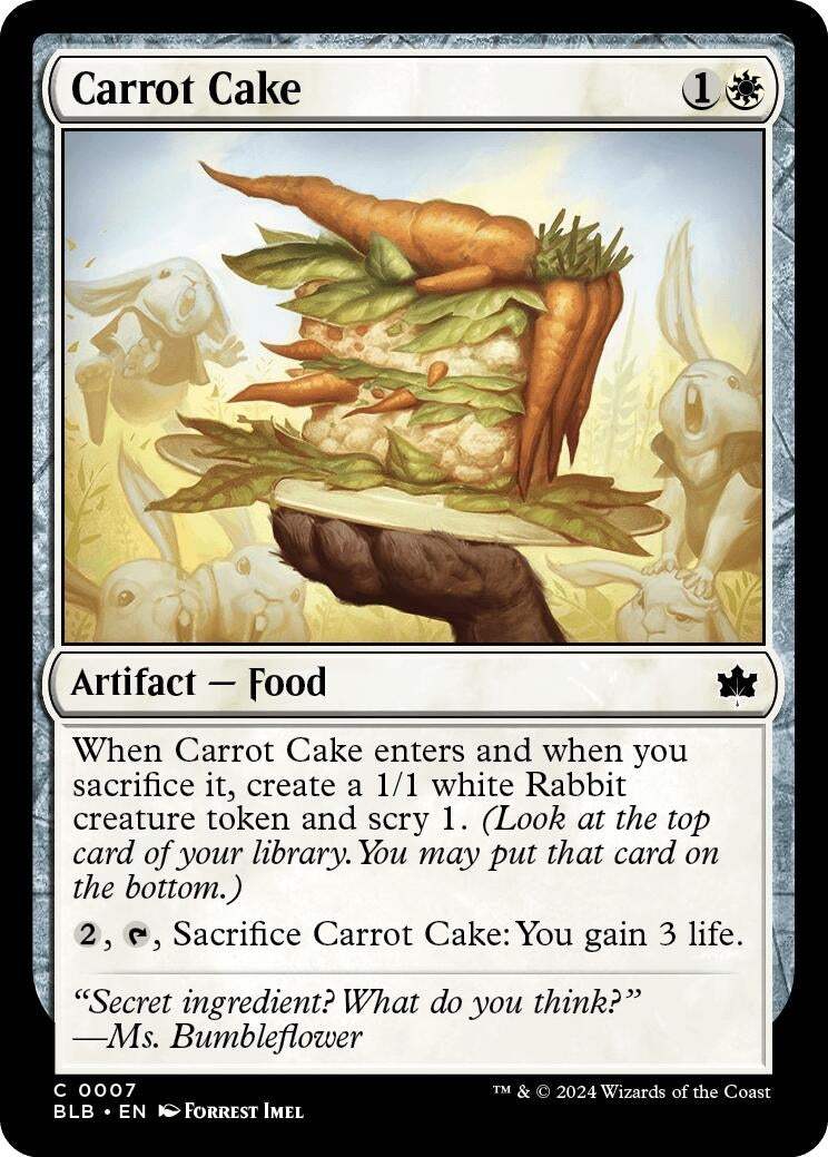 Image for Carrot Cake (7) (BLB) - Magic: The Gathering