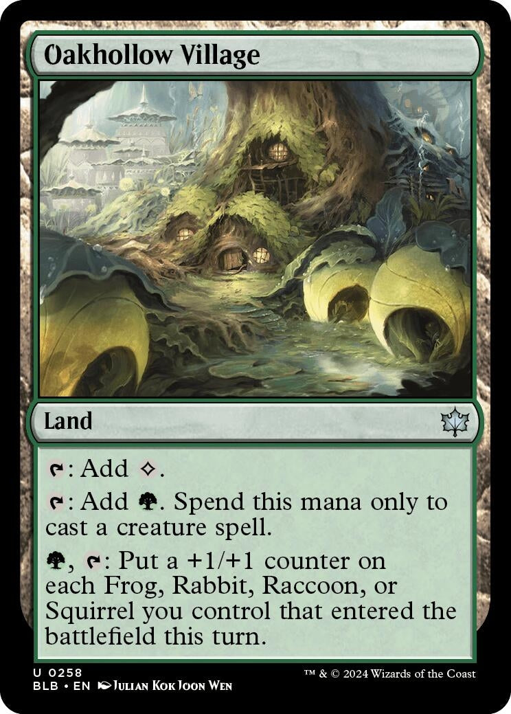 Image for Oakhollow Village (258) (BLB) - Magic: The Gathering