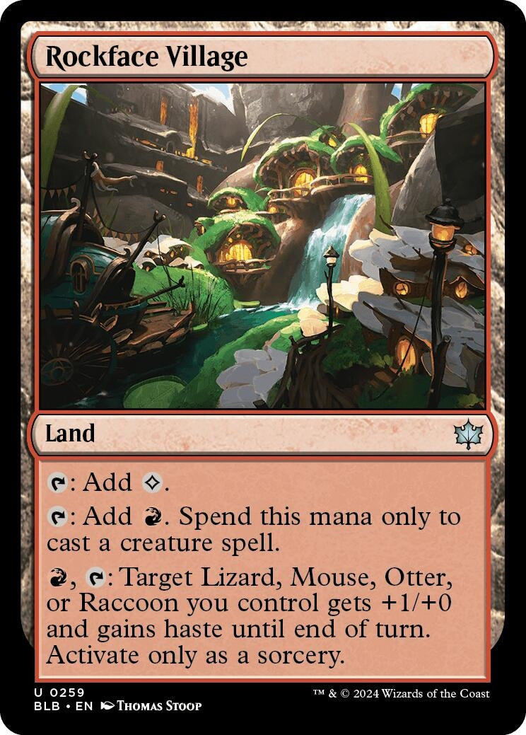 Image for Rockface Village (259) (BLB) - Magic: The Gathering
