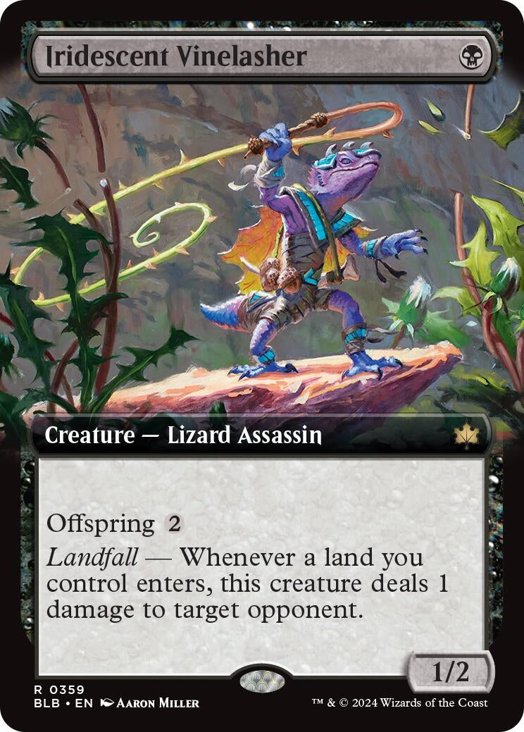 Image for Iridescent Vinelasher (Extended Art) (359) (BLB) - Magic: The Gathering