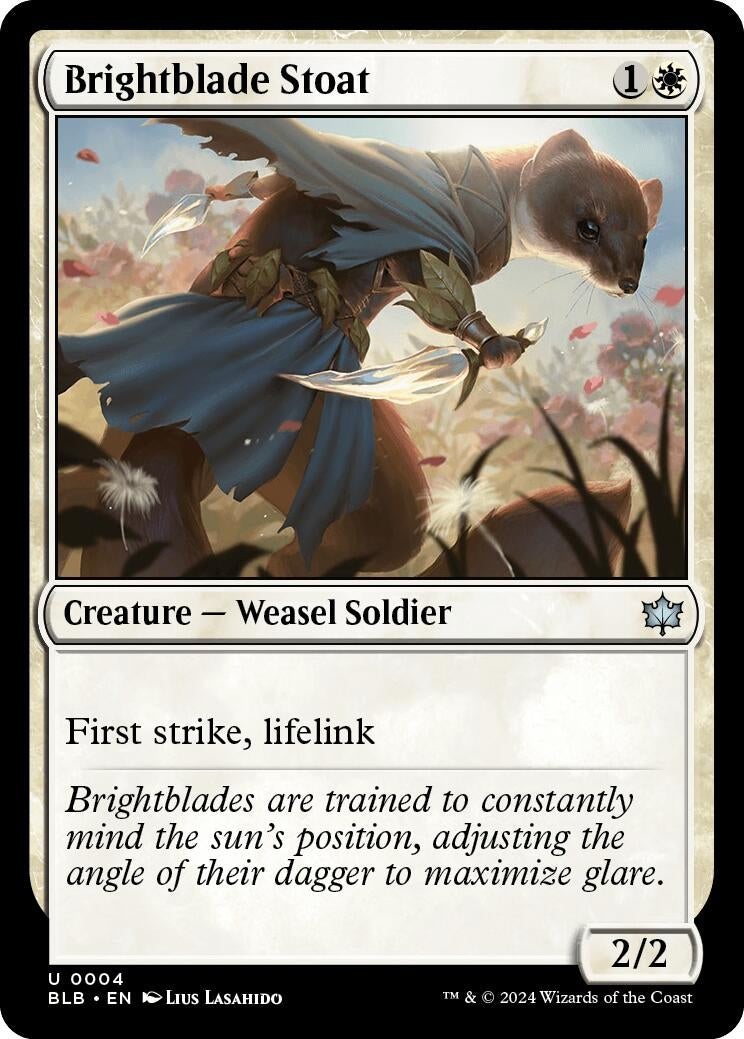 Image for Brightblade Stoat (4) (BLB) - Magic: The Gathering