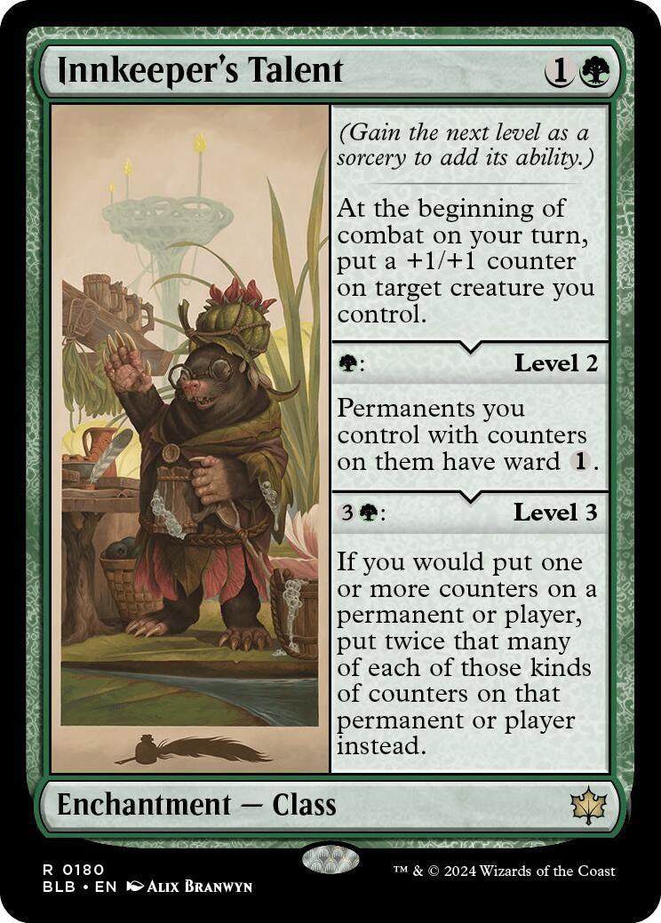 Image for Innkeeper's Talent (180) (BLB) - Magic: The Gathering