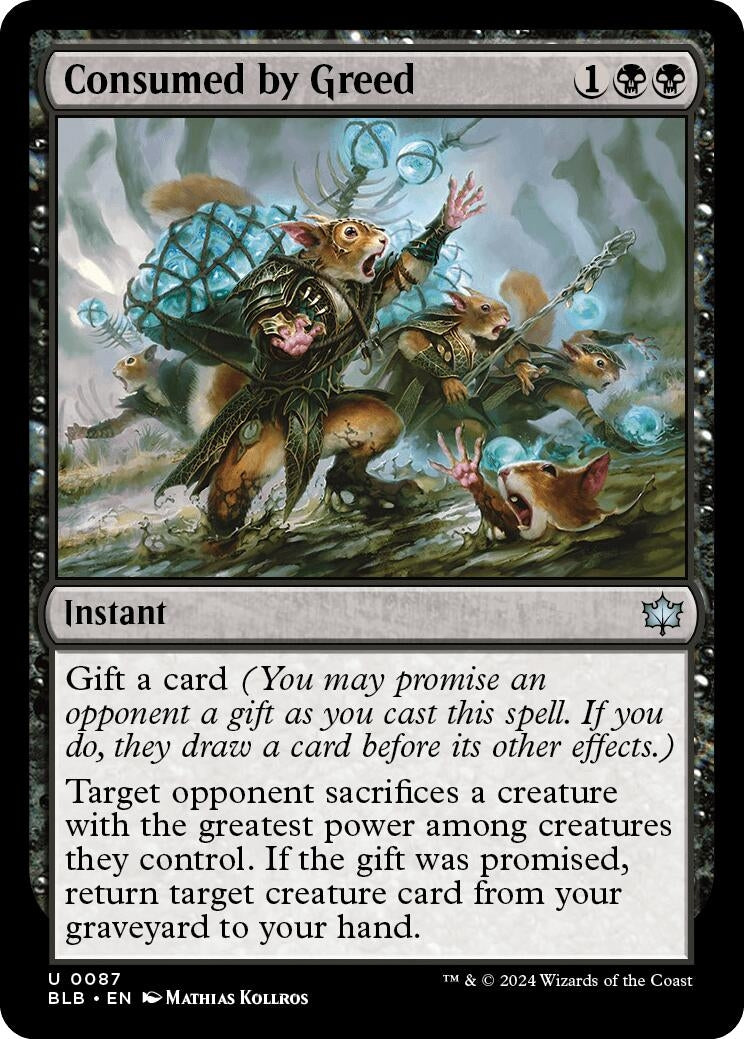 Image for Consumed by Greed (87) (BLB) - Magic: The Gathering
