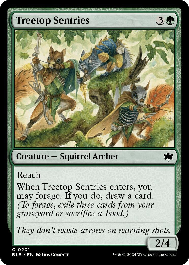 Image for Treetop Sentries (201) (BLB) - Magic: The Gathering