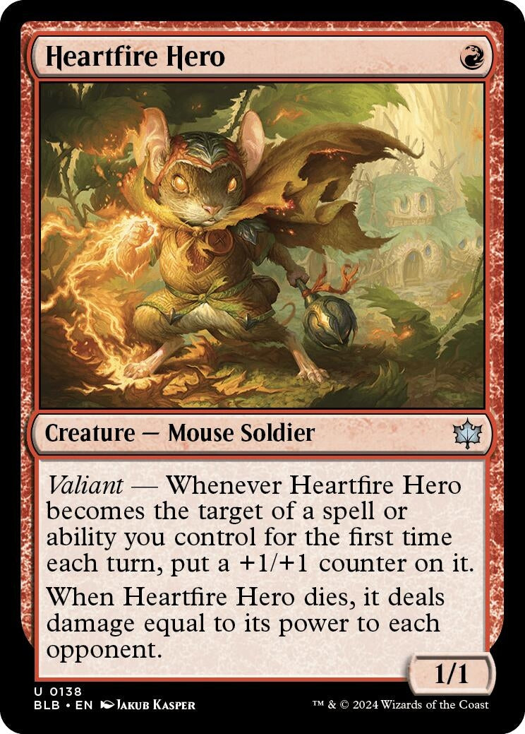 Image for Heartfire Hero (138) (BLB) - Magic: The Gathering