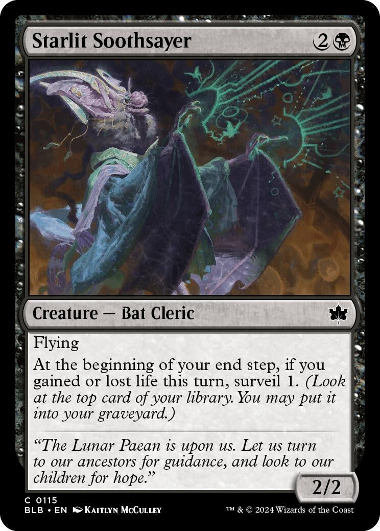 Image for Starlit Soothsayer (115) (BLB) - Magic: The Gathering