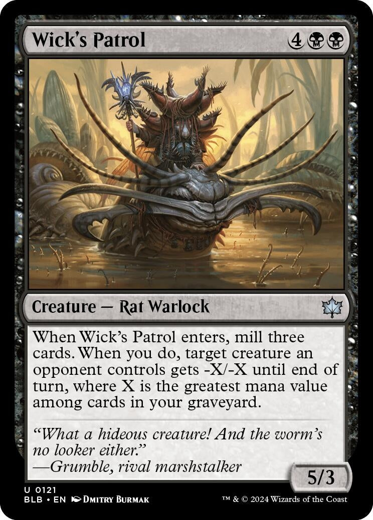 Image for Wick's Patrol (121) (BLB) - Magic: The Gathering