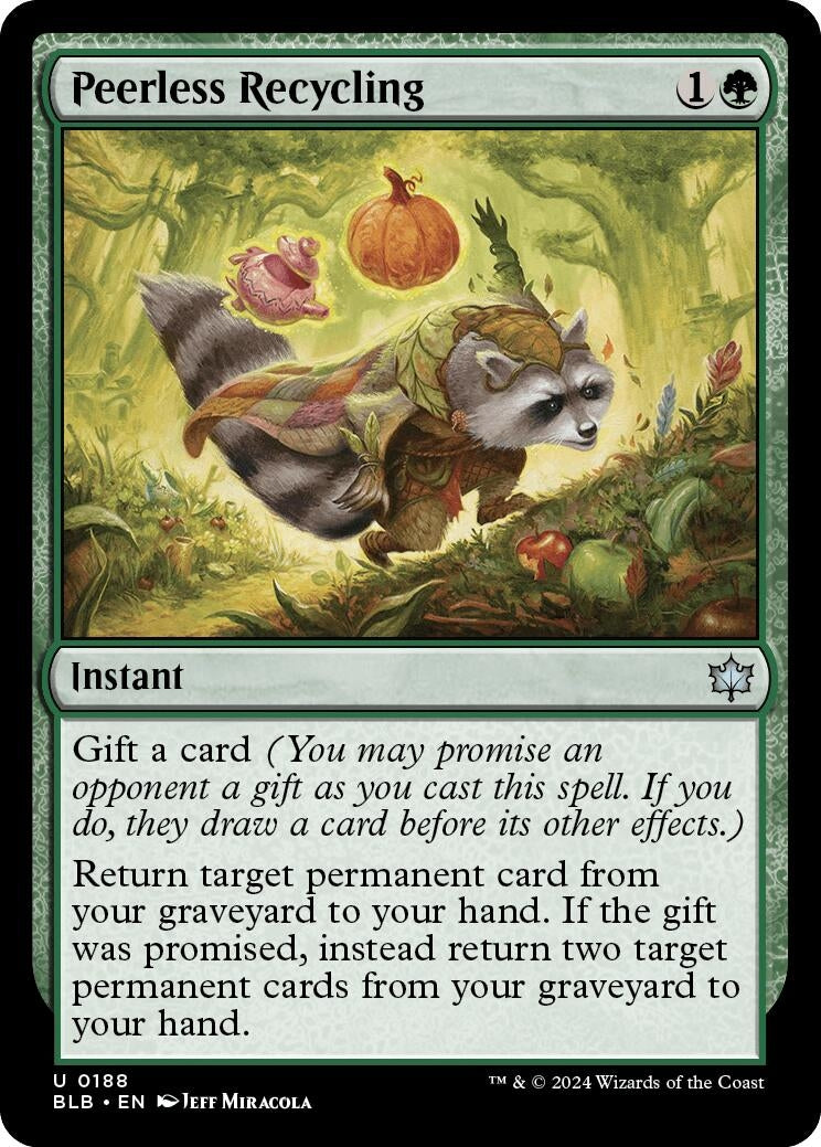 Image for Peerless Recycling (188) (BLB) - Magic: The Gathering