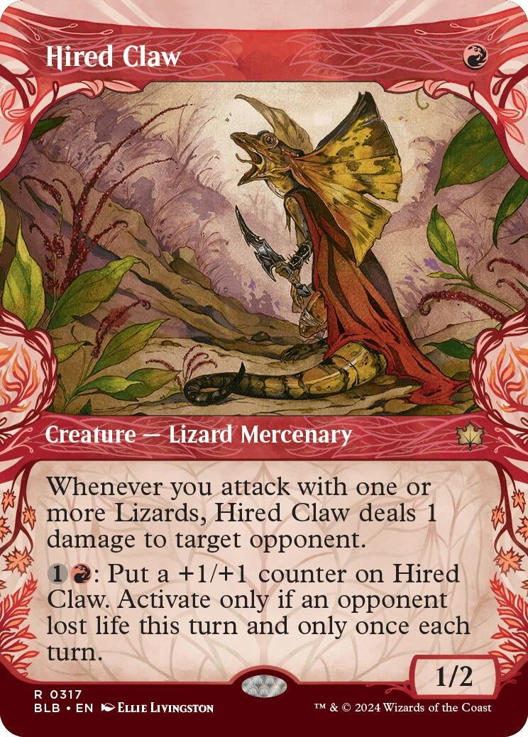 Image for Hired Claw (Showcase) (317) (BLB) - Magic: The Gathering