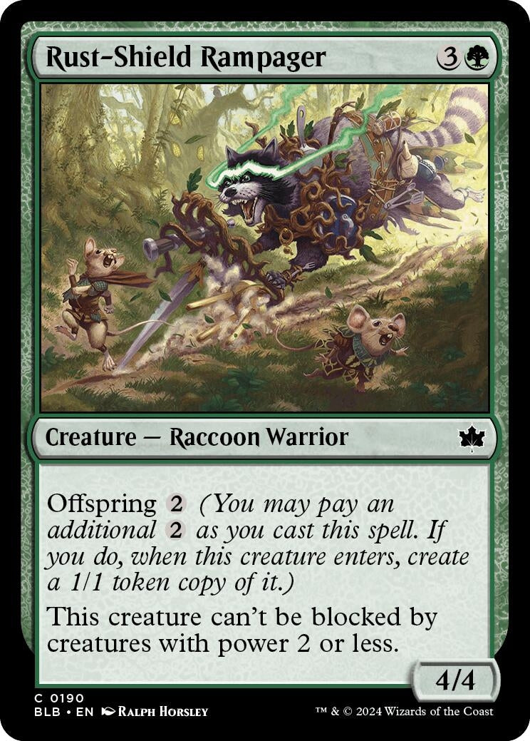 Image for Rust-Shield Rampager (190) (BLB) - Magic: The Gathering