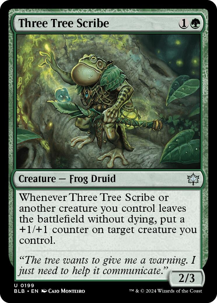 Image for Three Tree Scribe (199) (BLB) - Magic: The Gathering